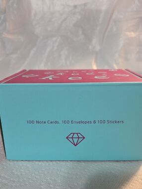 Thank You Cards, ukee's, 100qty, Envelopes, 4 Different Colors, Gold Embossed